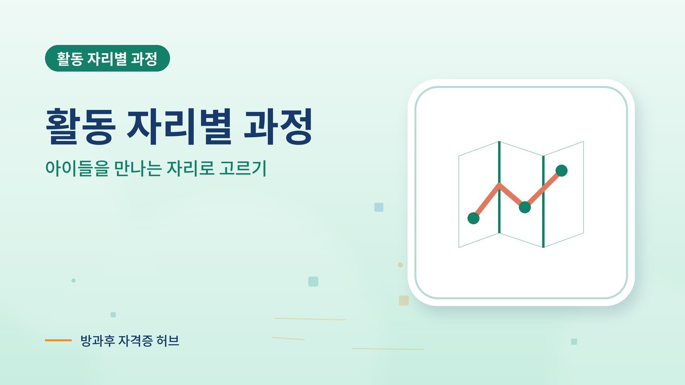 활동 자리별 방과후 과정 안내 그림
